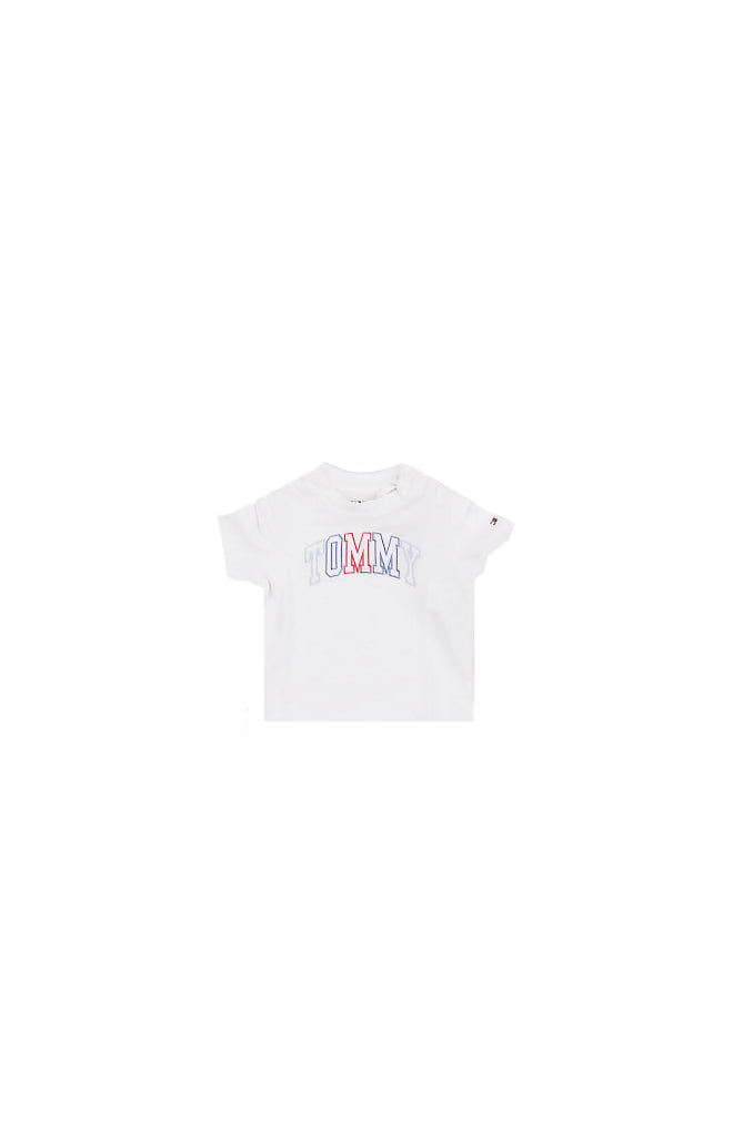 TOMMY HILFIGER Bambina T-shirt KN0KN02354 YBR Tommy outline tee s/s White