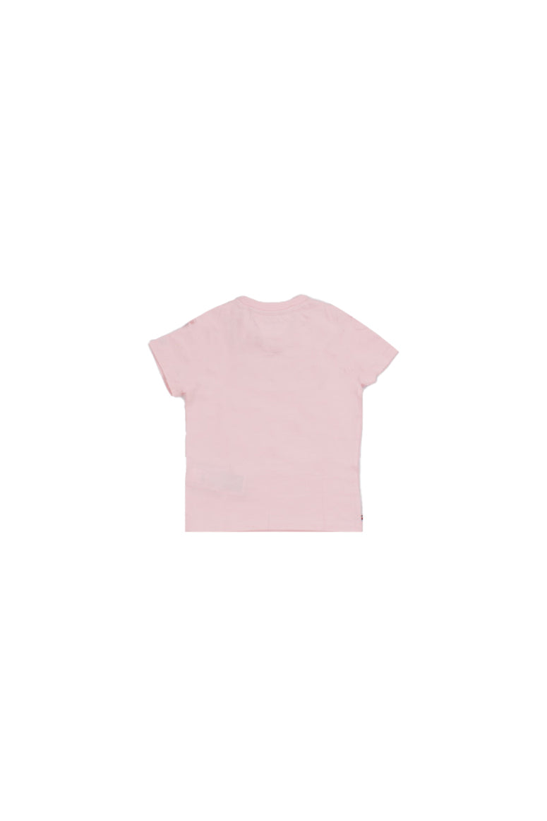TOMMY HILFIGER Bambina T-shirt KN0KN02354 TH3 Tommy outline tee s/s Pink
