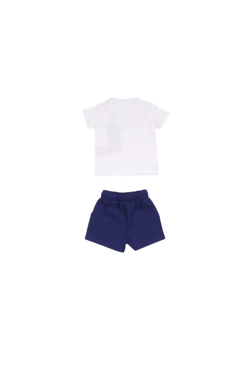 JOHN RICHMOND Unisex Junior Completo RIP26022CJ WHITE Set t-shirt + bermuda ampur White