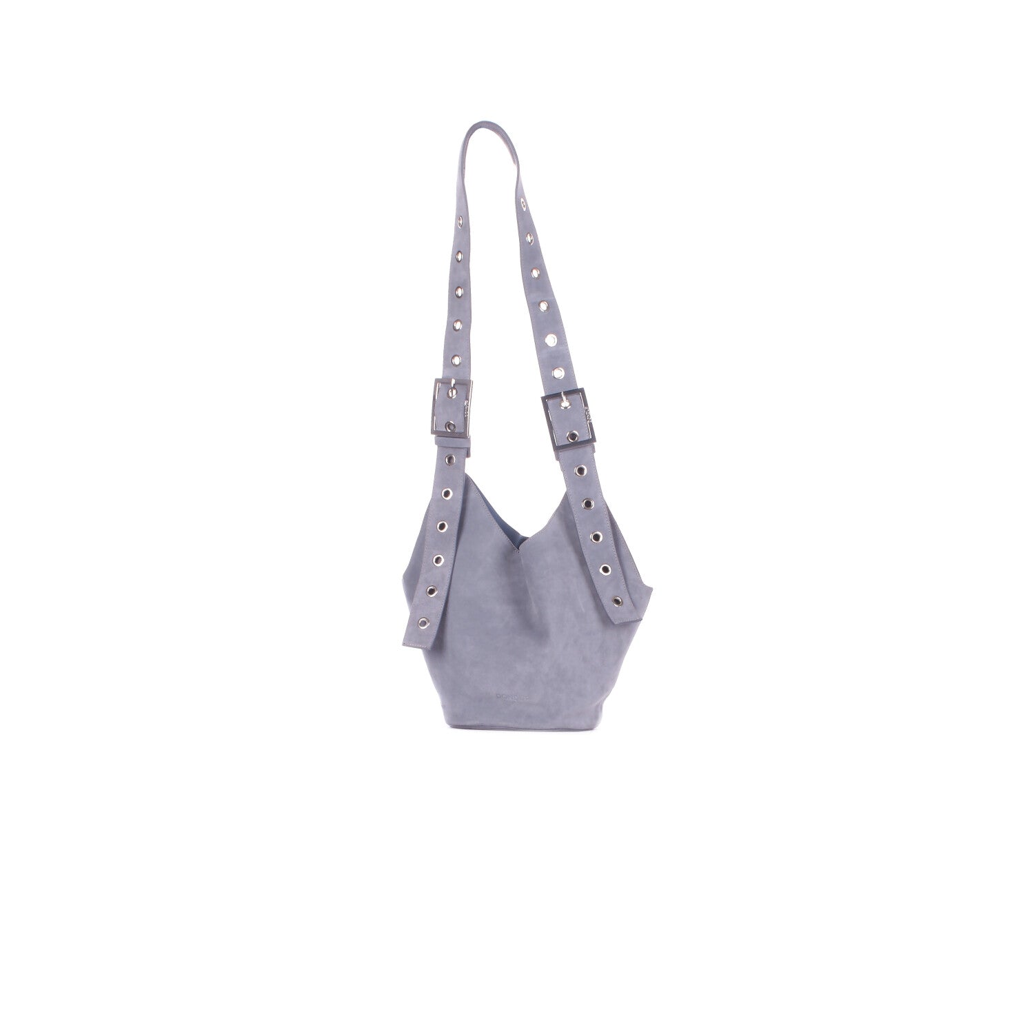 DONDUP Donna Borsa WB305PL0659D 858 Small hobo in crosta Azzurro