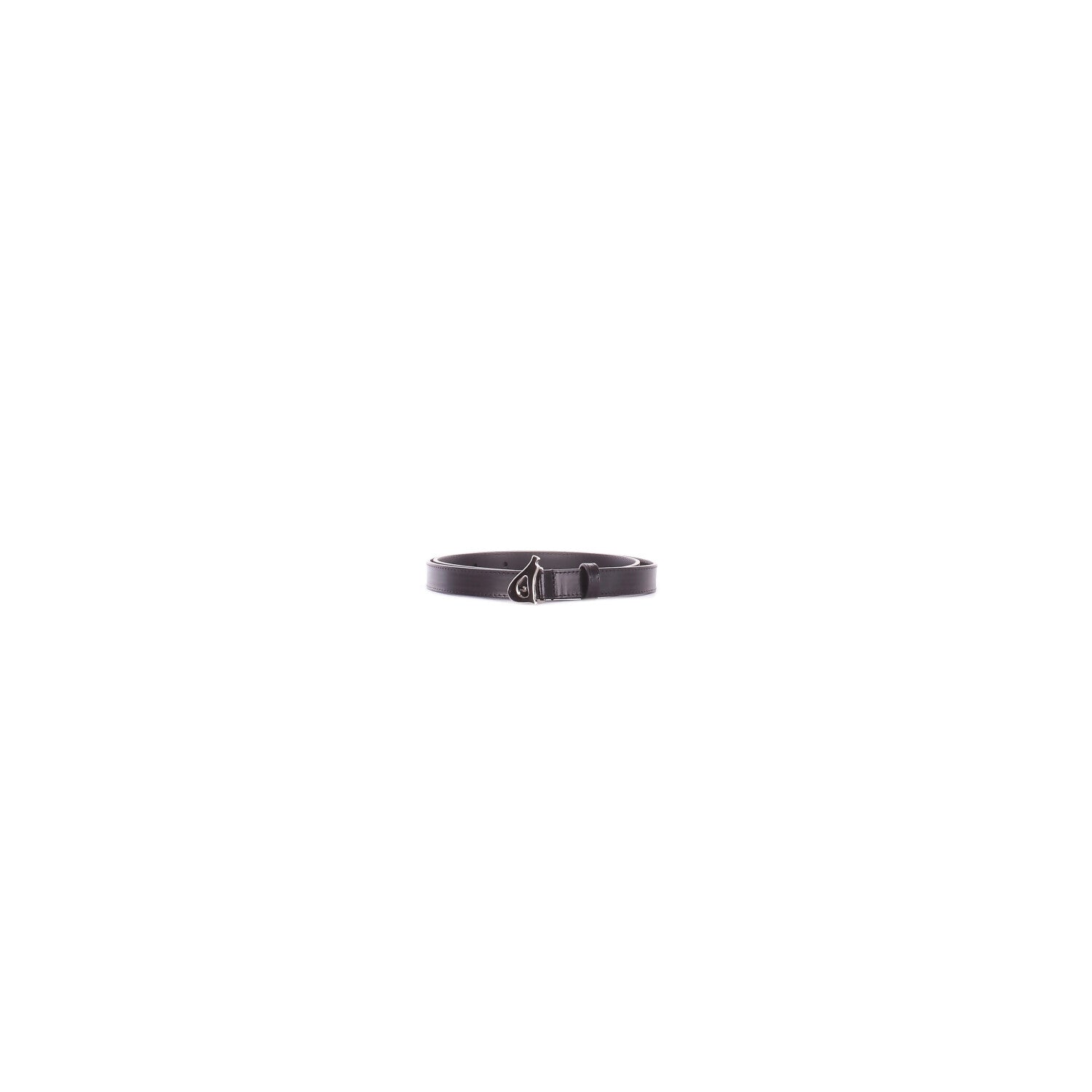 DONDUP Donna Cintura WC220PL0675D 999 Cintura h.2cm in pelle Nero