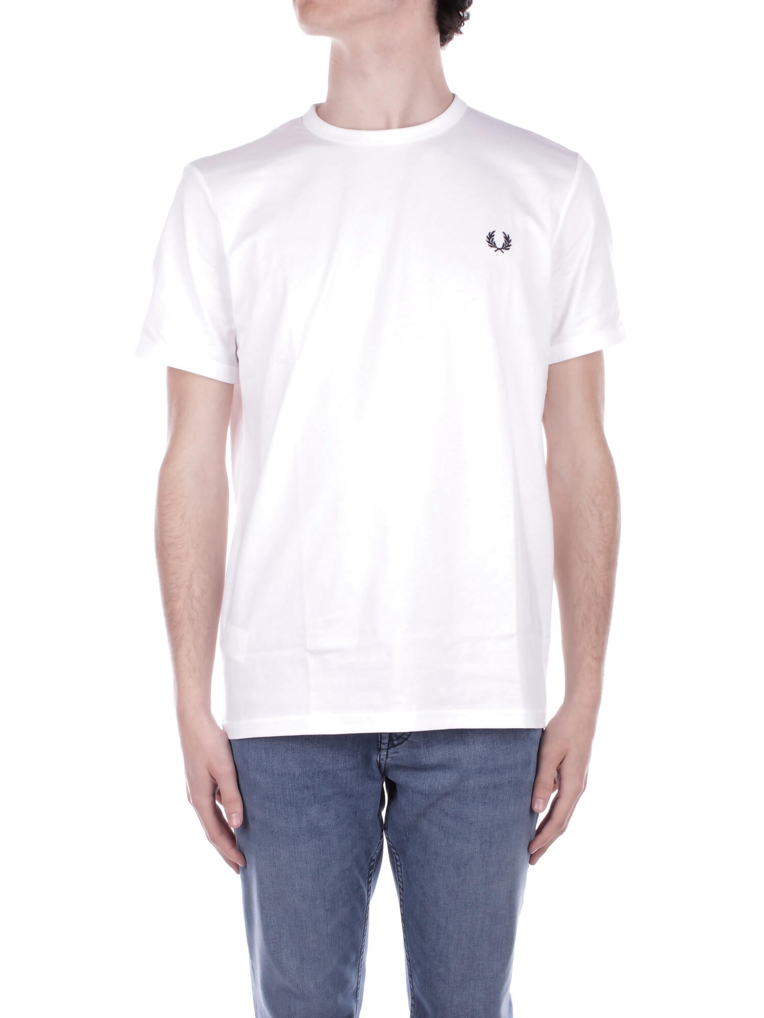 FRED PERRY Uomo T-shirt M3519 100 Fp ringer t-shirt White