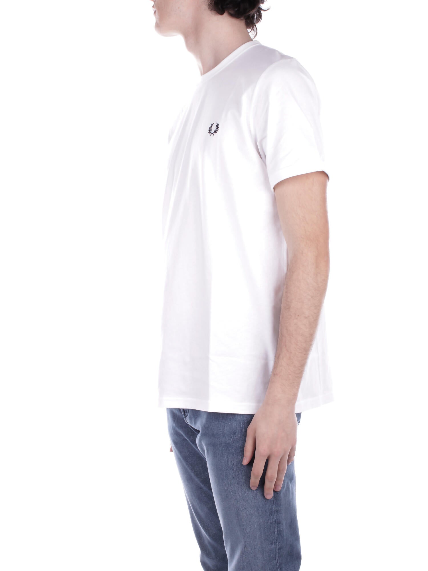 FRED PERRY Uomo T-shirt M3519 100 Fp ringer t-shirt White