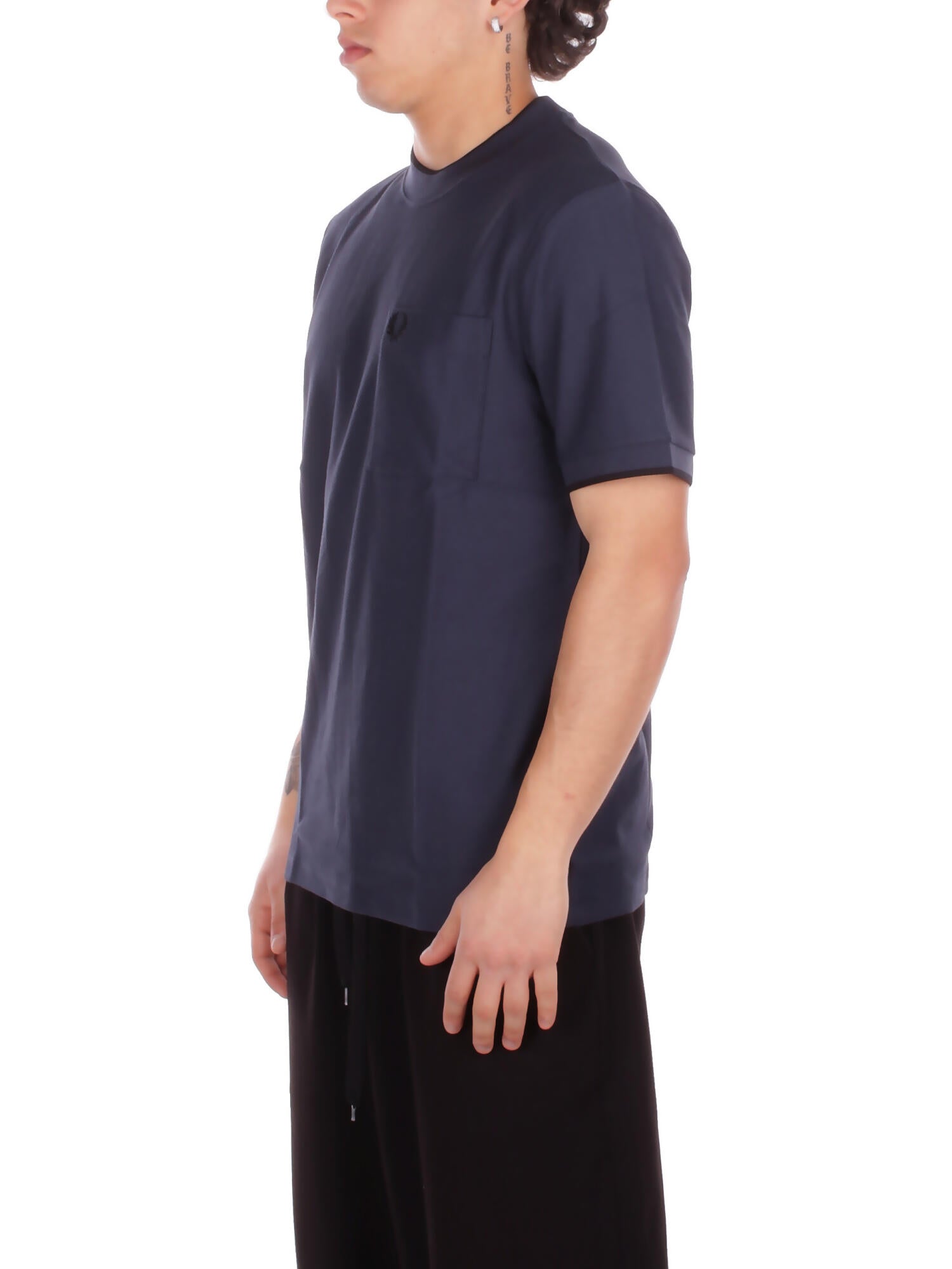 FRED PERRY Uomo T-shirt M2395 738 Fp pocket detail pique t-shirt Aviazione