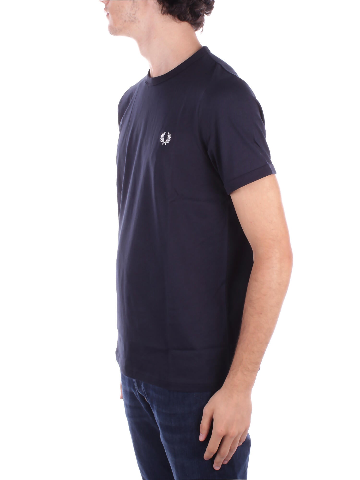 FRED PERRY Uomo T-shirt M3519 608 Fp ringer t-shirt Navy