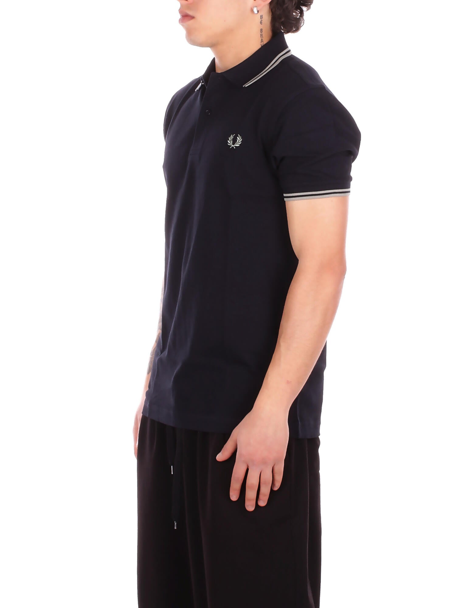 FRED PERRY Uomo Polo M3600P T73 Fp twin tipped fred perry shir Navy green