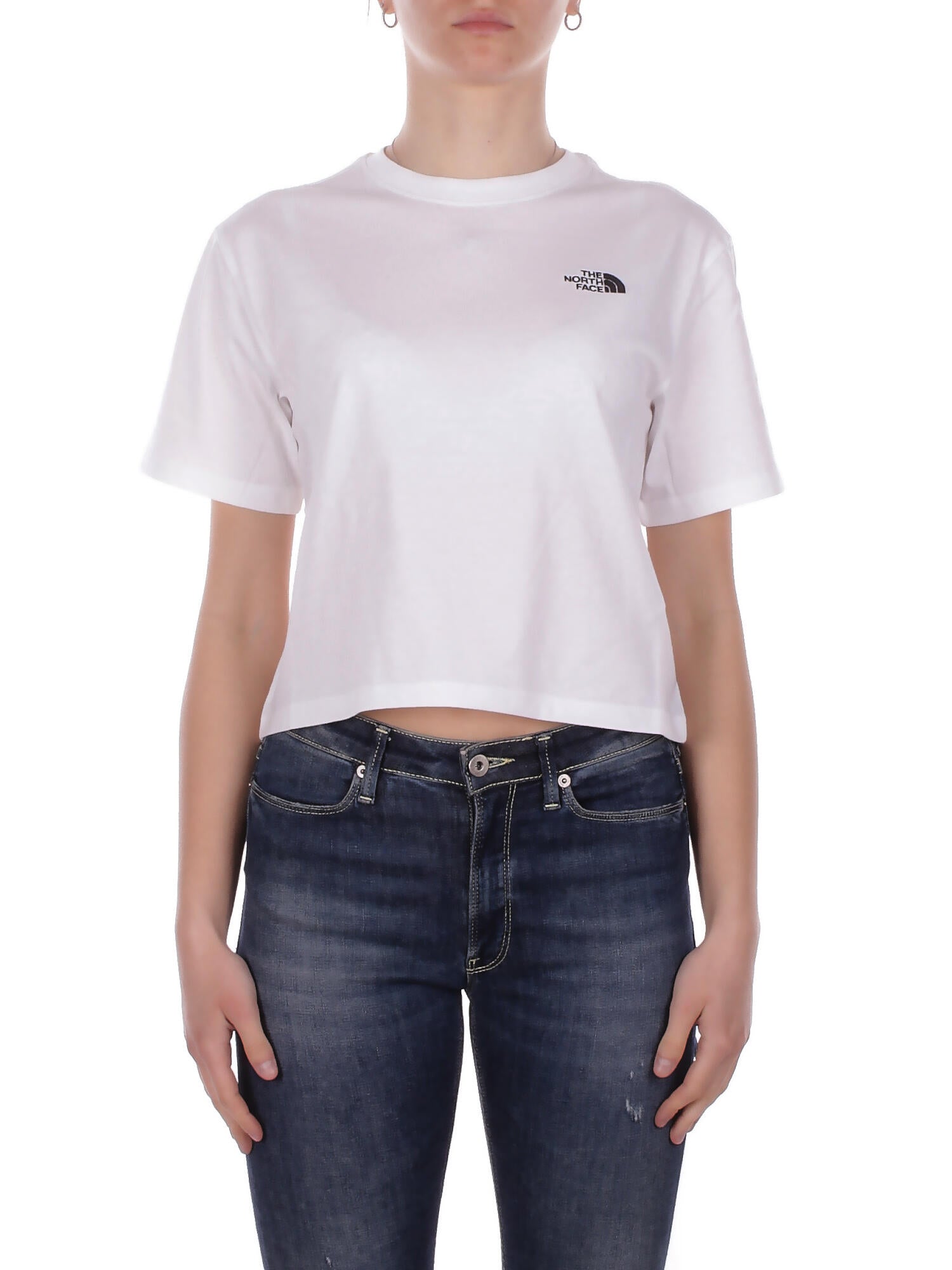 THE NORTH FACE Donna T-shirt NF0A8FDH FN41 W evolution simple dome crop r White