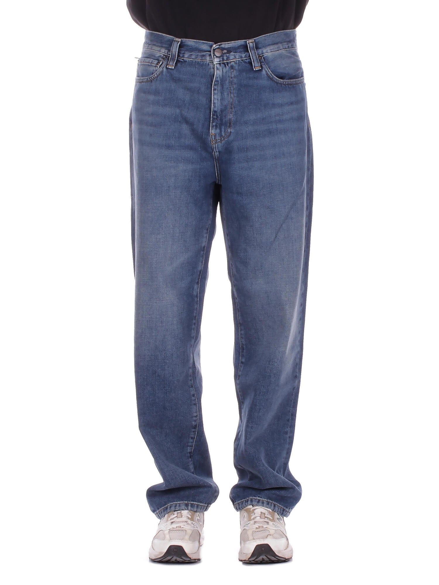 CARHARTT WIP Uomo Jeans I036728 014L Aaron pant camano denim Dark blu