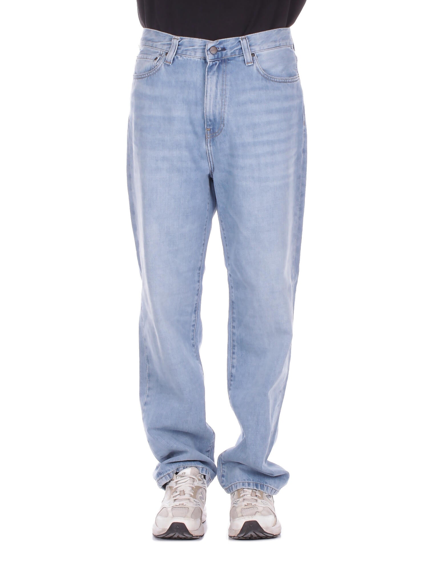 CARHARTT WIP Uomo Jeans I036728 01UR Aaron pant camano denim Blue
