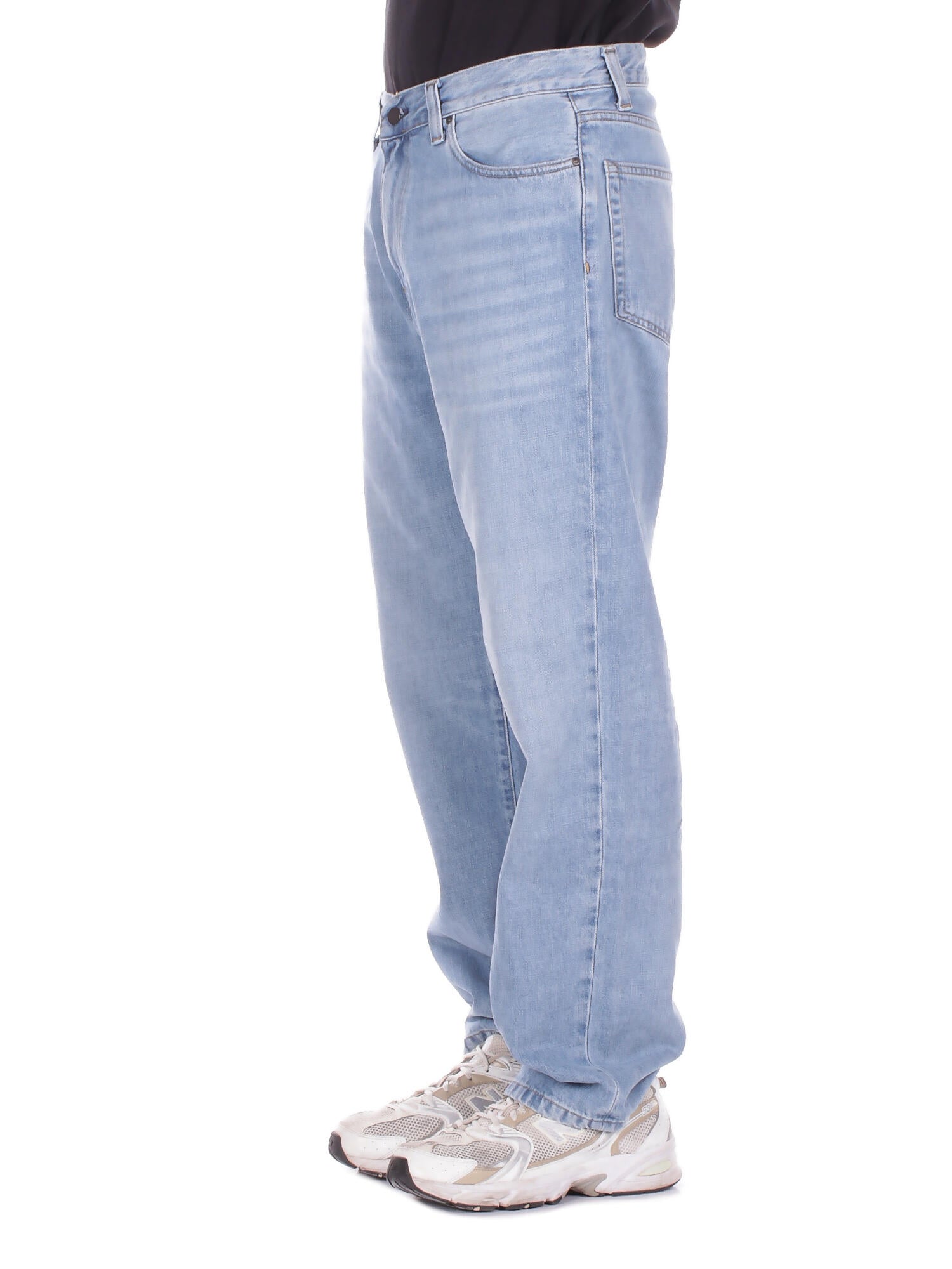 CARHARTT WIP Uomo Jeans I036728 01UR Aaron pant camano denim Blue