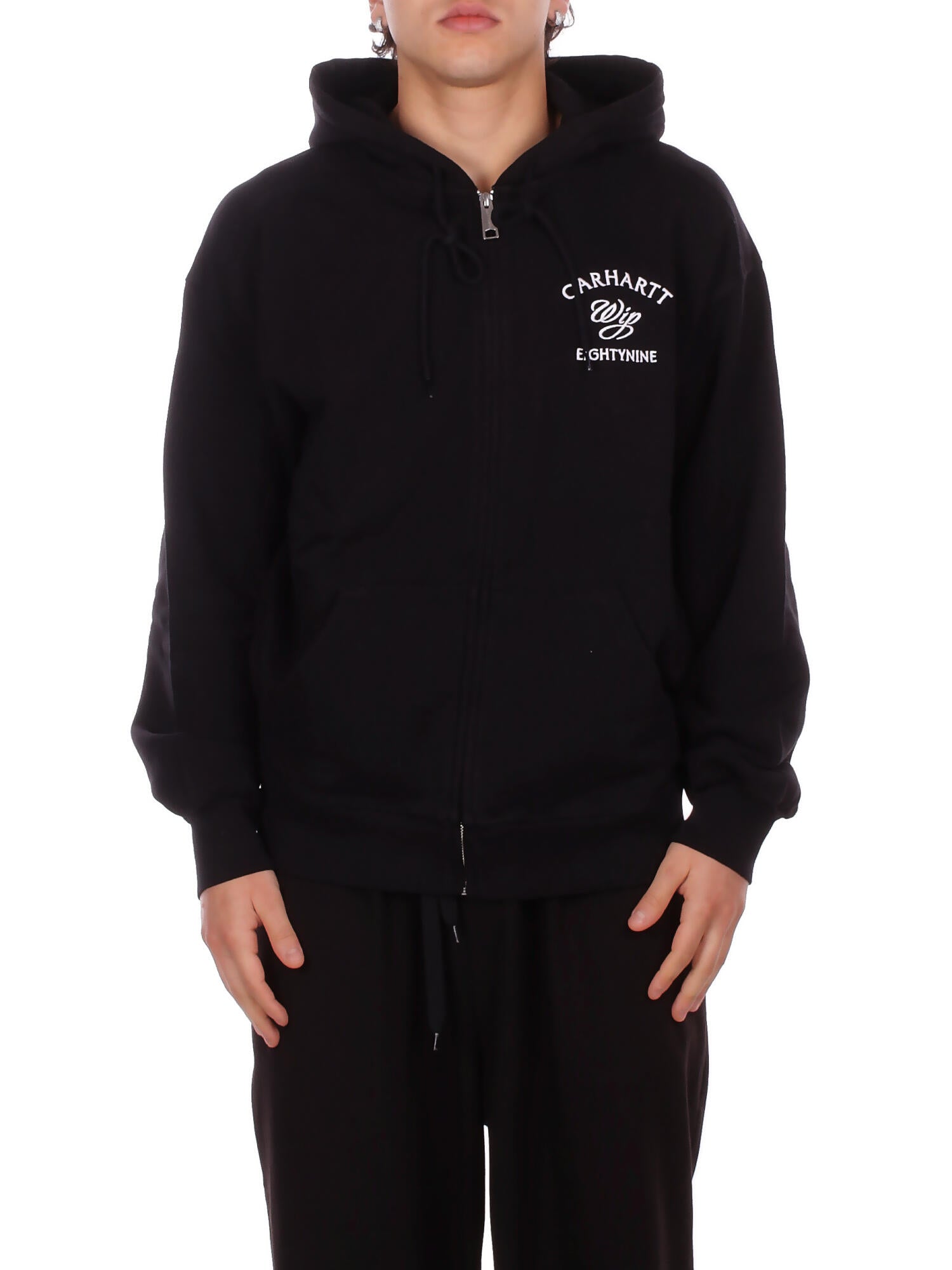 CARHARTT WIP Uomo Felpa I036373 89XX Hooded eightynine sweat jacket Black