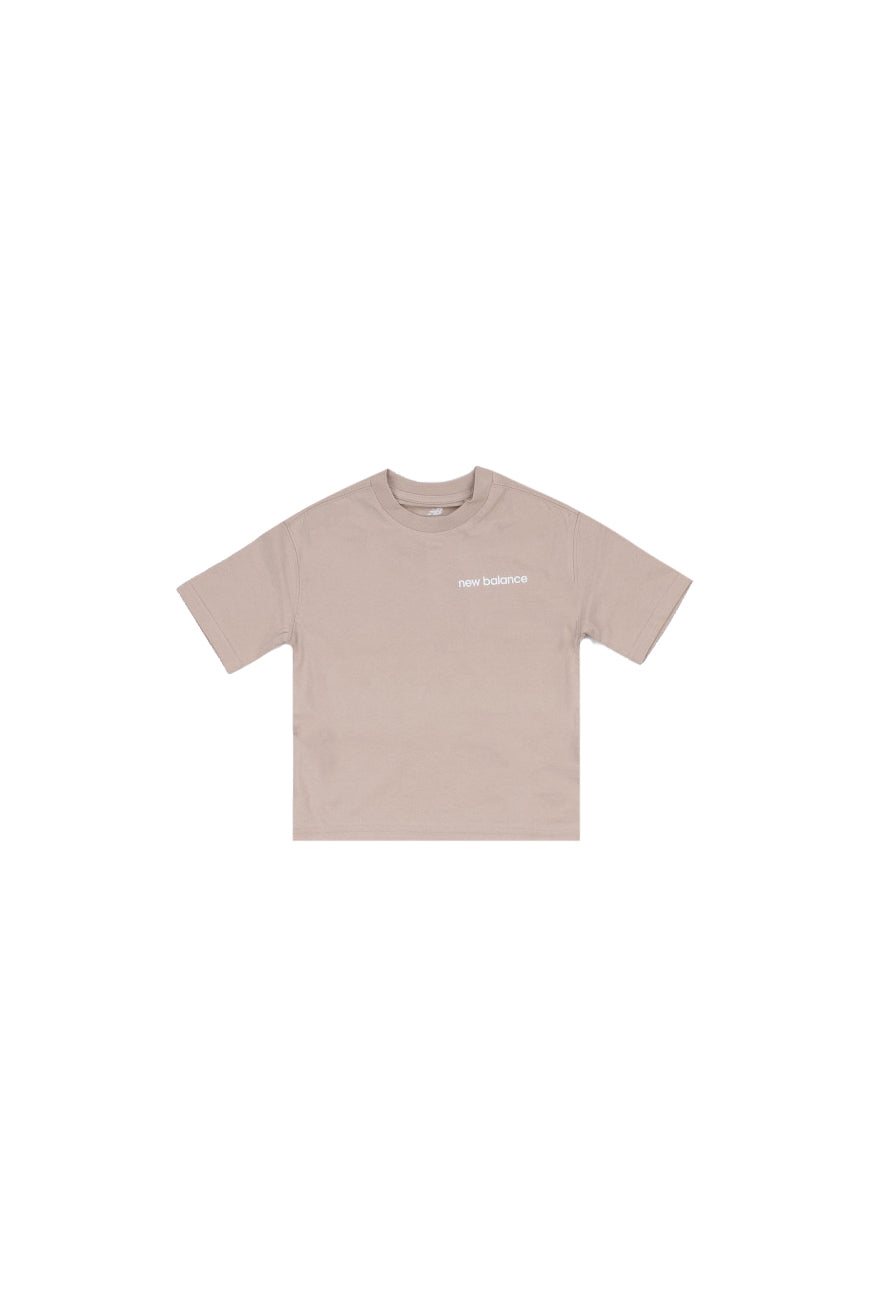 NEW BALANCE Unisex Junior T-shirt YT61703B TWF 574 shoe graphic tee Beige
