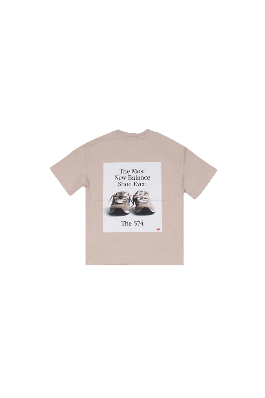 NEW BALANCE Unisex Junior T-shirt YT61A21A TWF 574 shoe graphic tee Beige