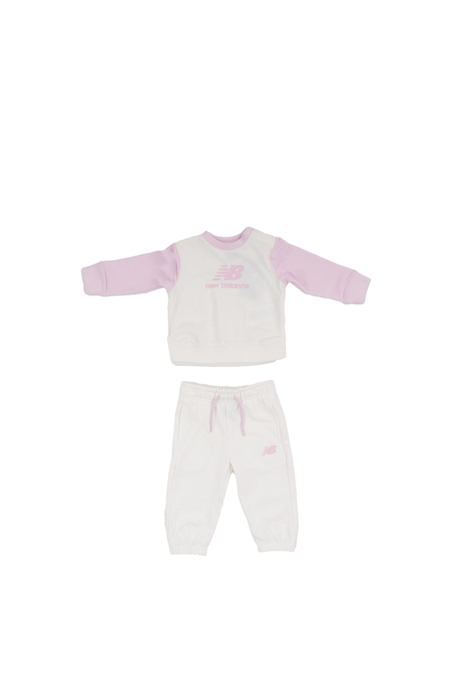 NEW BALANCE Bambina Tuta LAKG0254I SST Nb ft colourblock curved hem c Panna