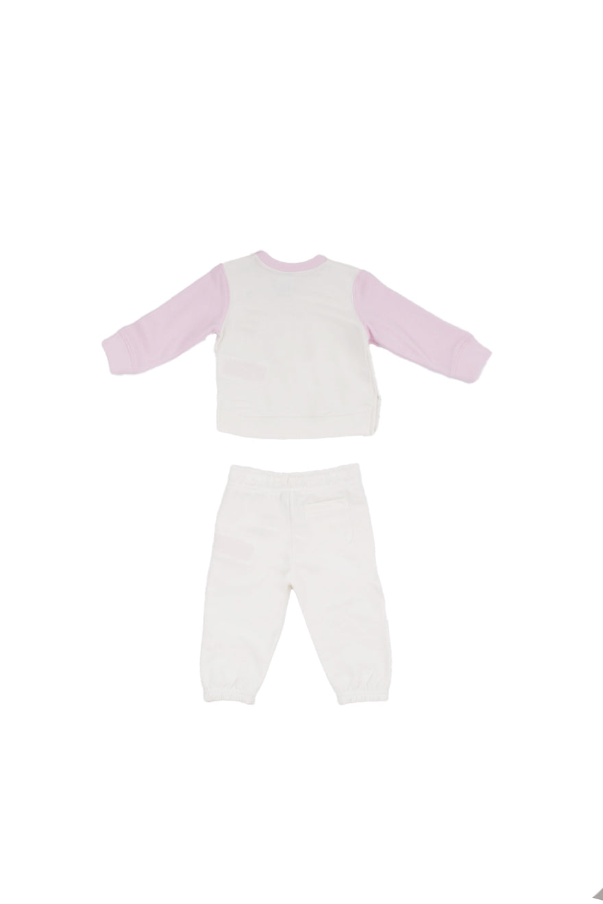 NEW BALANCE Bambina Tuta LAKG0254I SST Nb ft colourblock curved hem c Panna