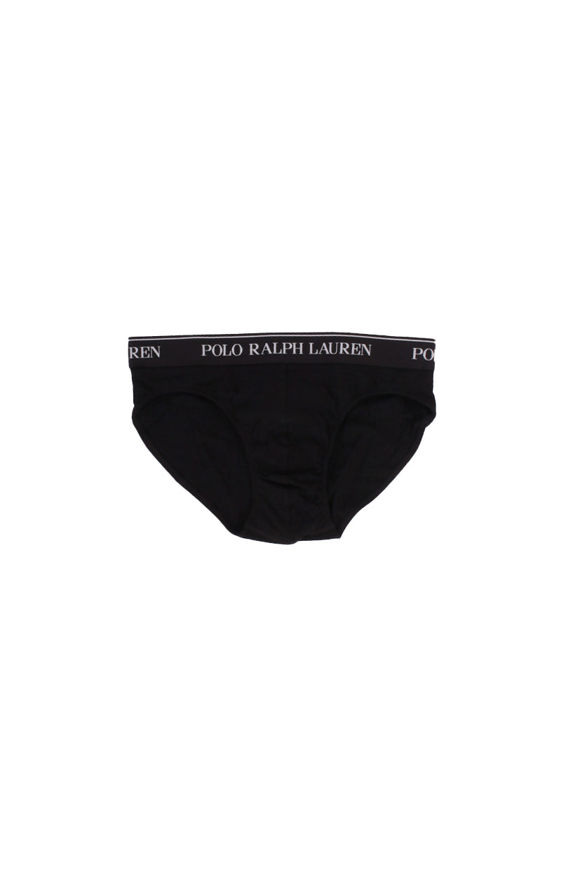 RALPH LAUREN Uomo Slip 714835884 002 Low rise brf 3 pack Black