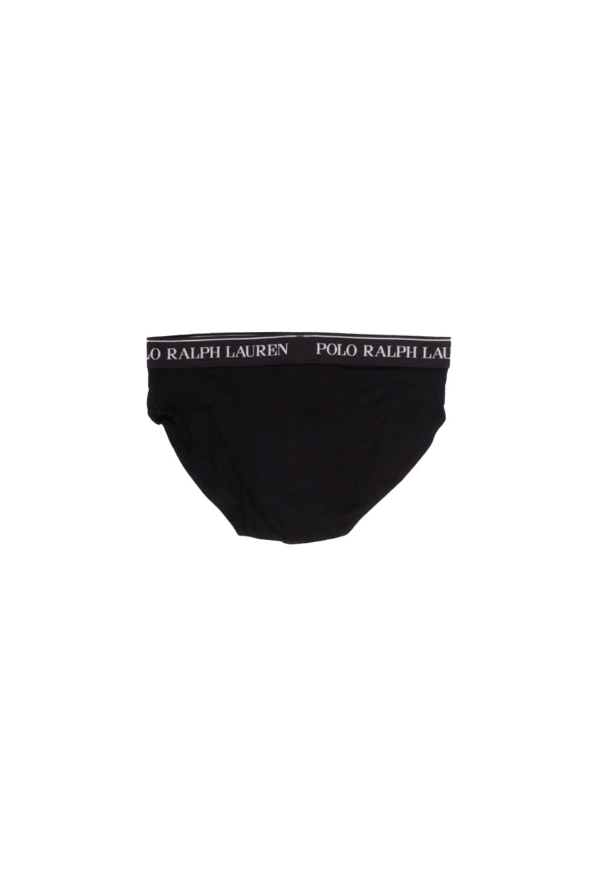 RALPH LAUREN Uomo Slip 714835884 002 Low rise brf 3 pack Black