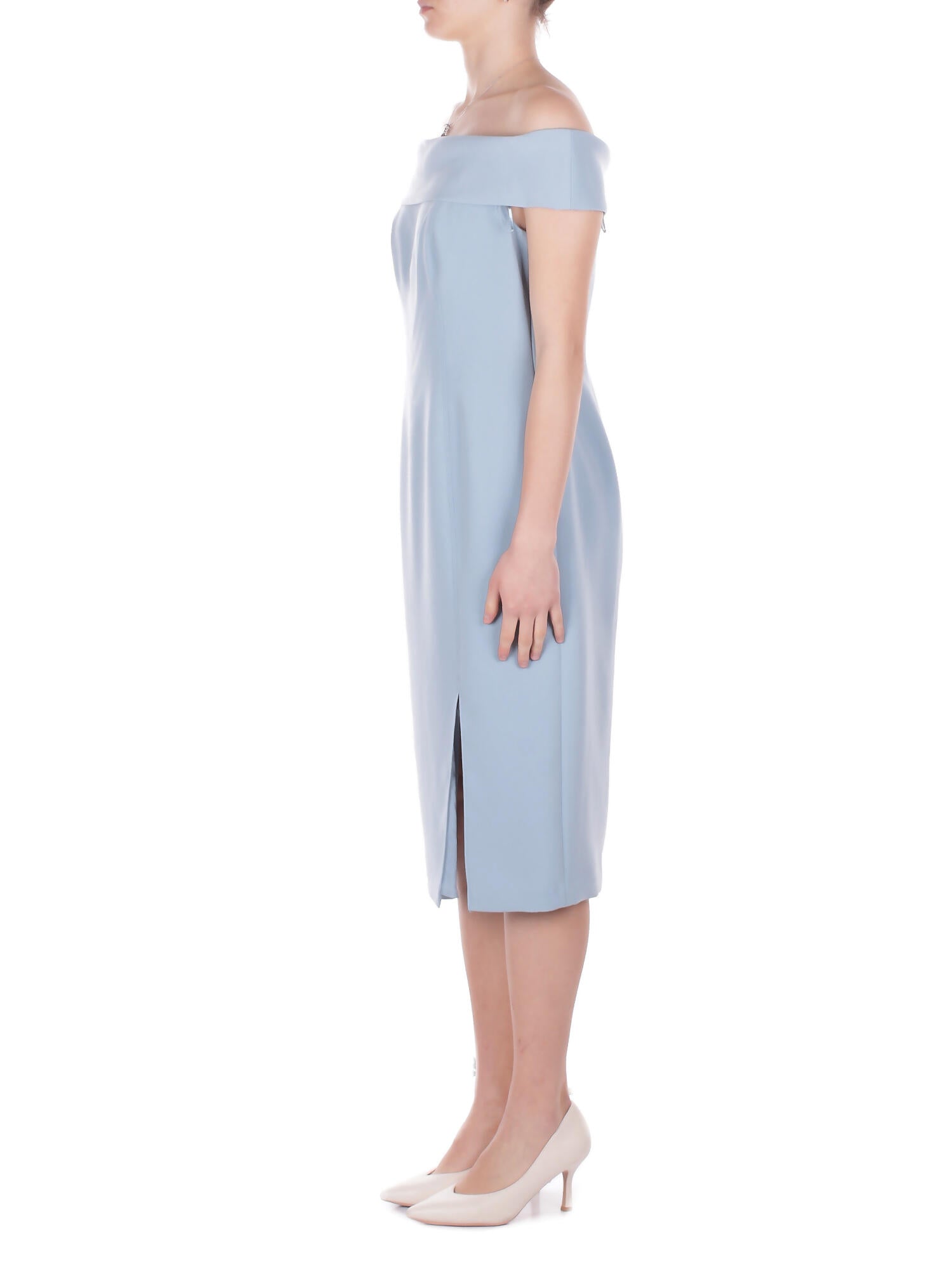 RALPH LAUREN Donna Abito 253982166 006 Woven bodycon dresses Celeste