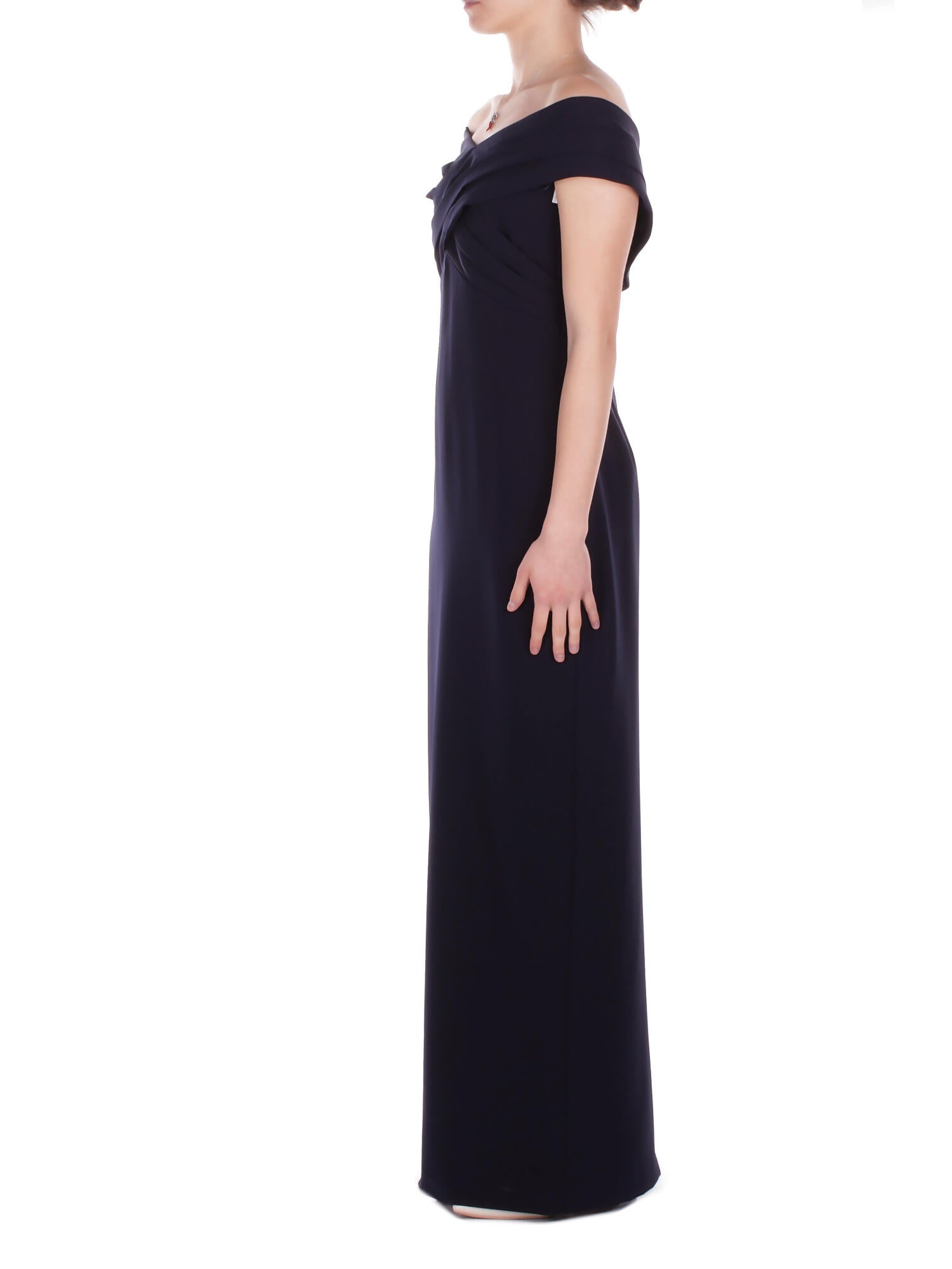 RALPH LAUREN Donna Abito 253936391 003 Irene long short sleeve gown Blue