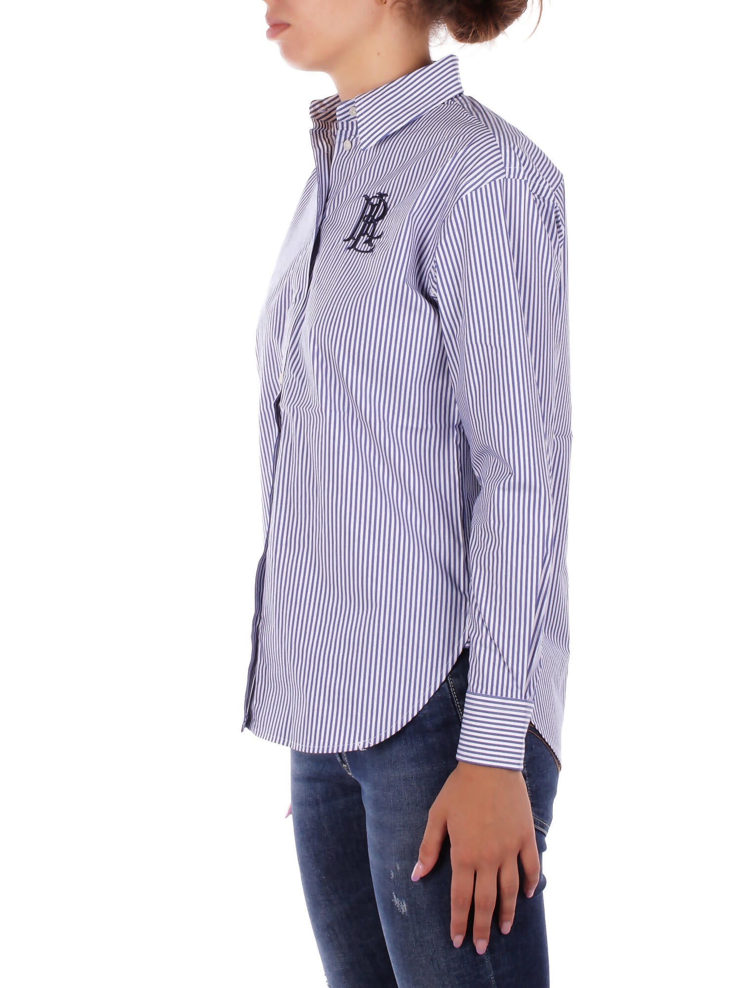 RALPH LAUREN Donna Camicia 200932539 001 Kotta long sleeve button front Blu white