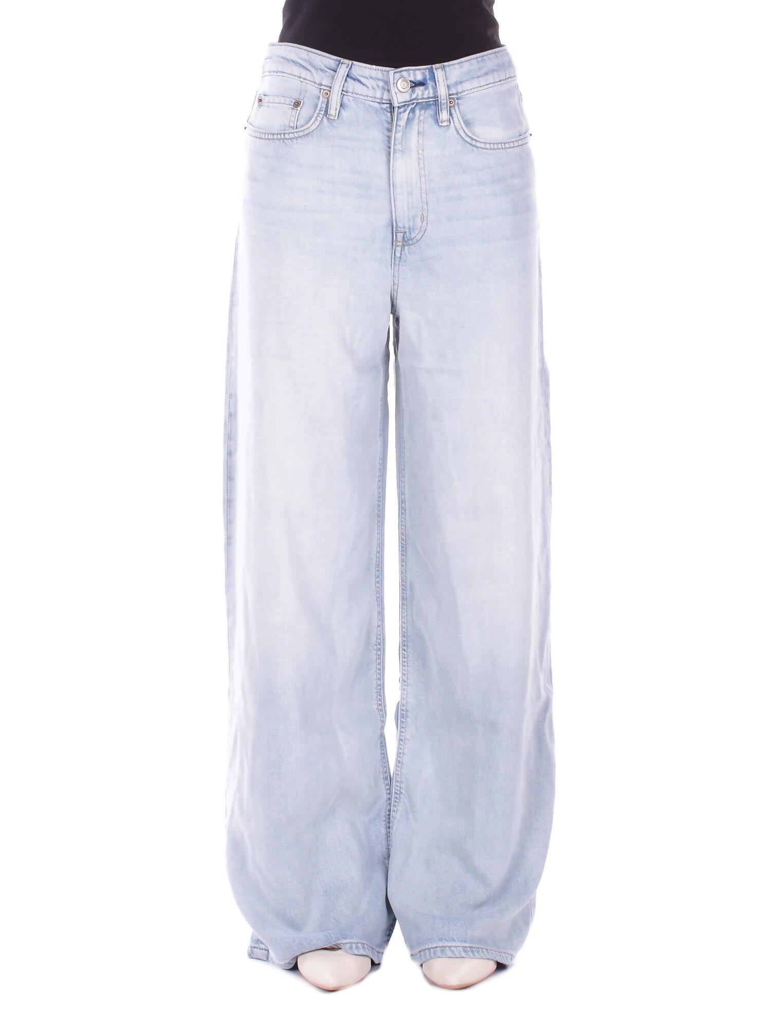 RALPH LAUREN Donna Jeans 200P08996 001 Woven wide leg pants Denim