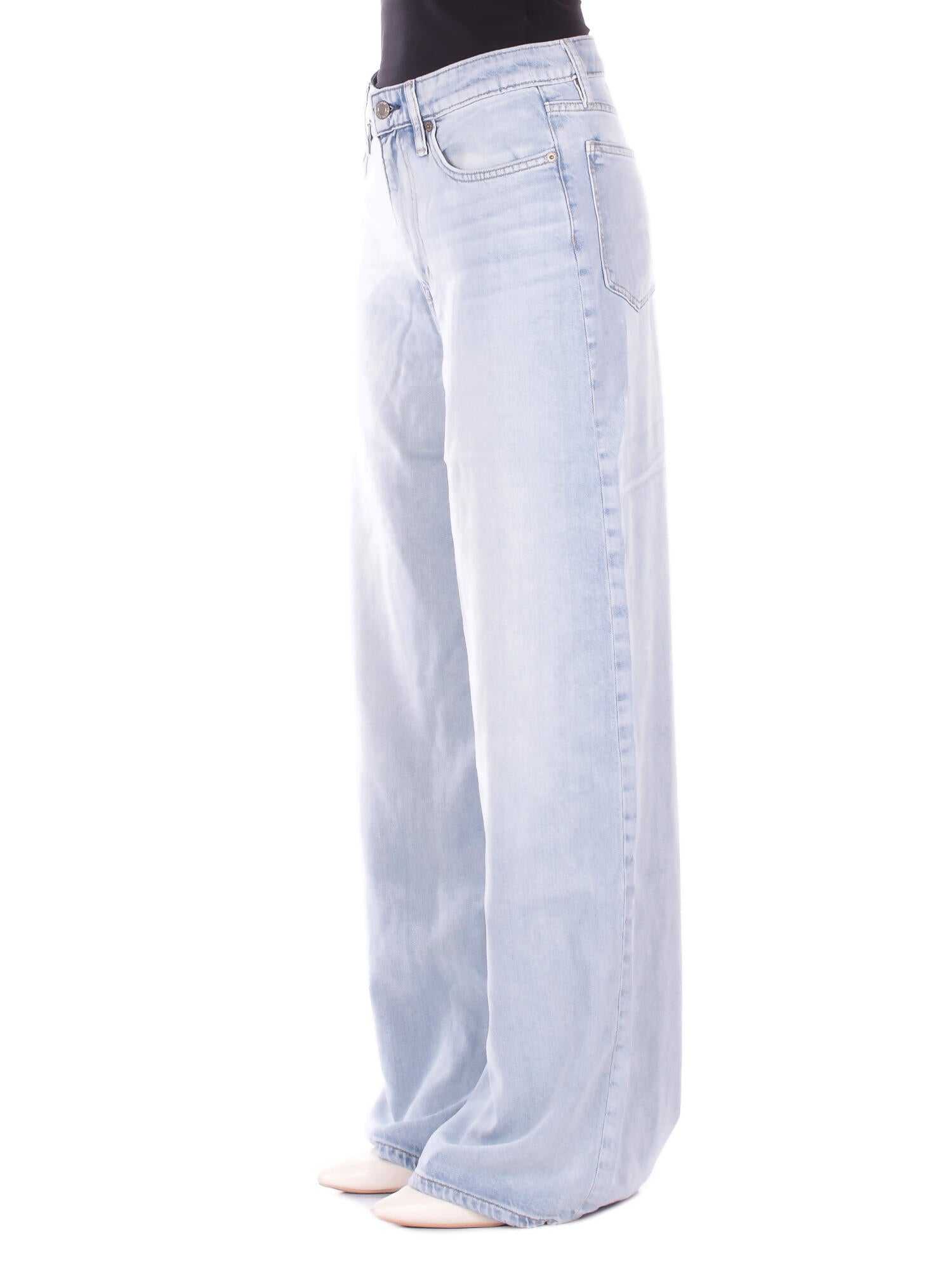 RALPH LAUREN Donna Jeans 200P08996 001 Woven wide leg pants Denim