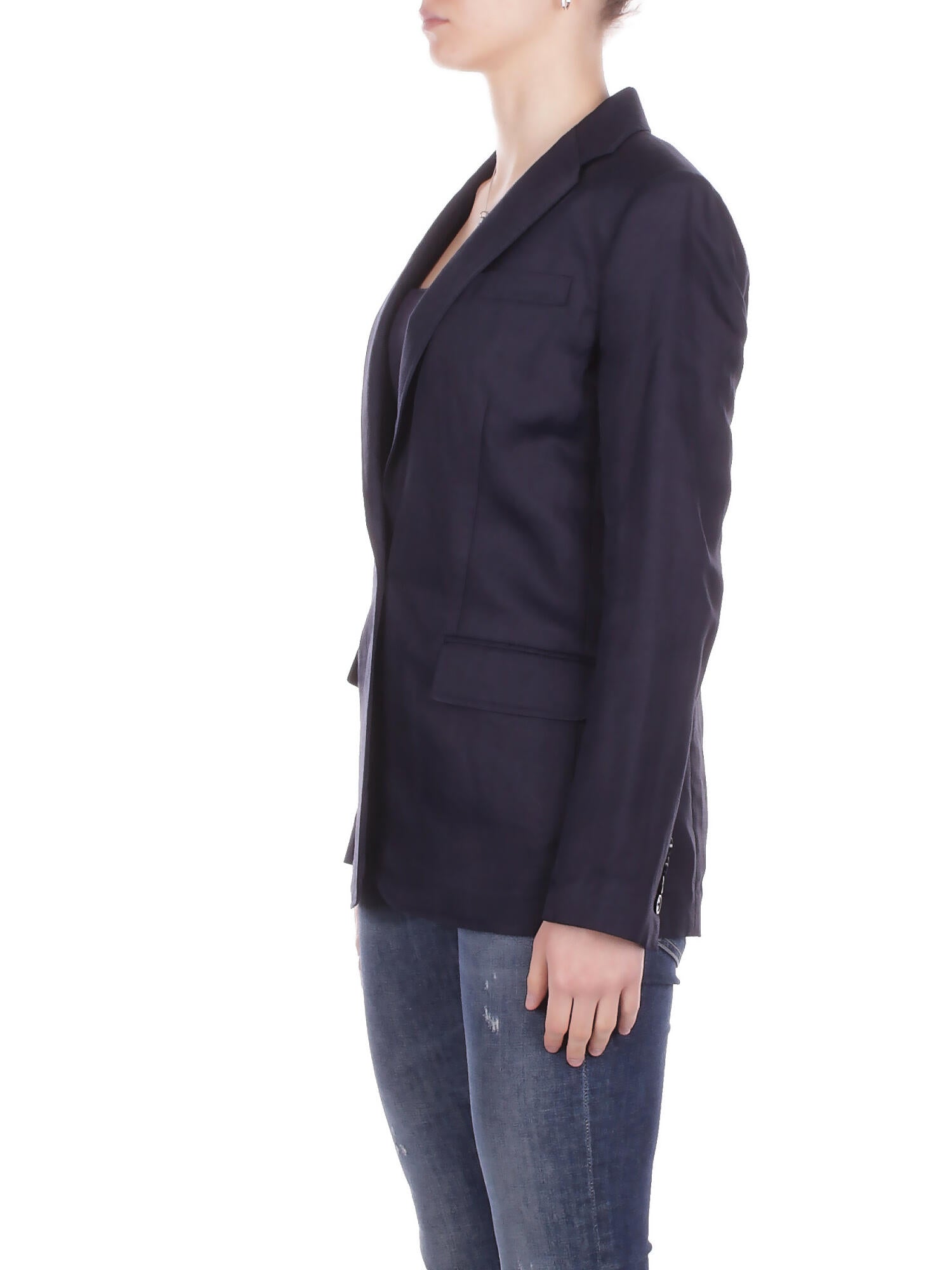 RALPH LAUREN Donna Giacca 200P13643 001 Woven blazer sport coat Navy