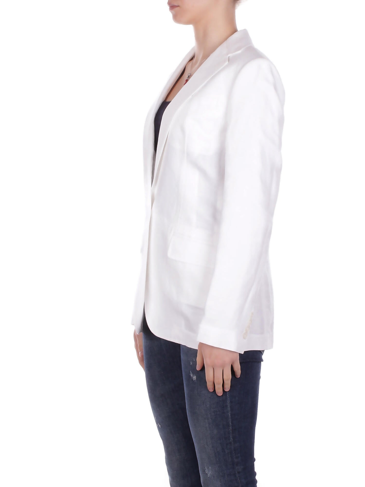 RALPH LAUREN Donna Giacca 200P13643 002 Woven blazer sport coat White