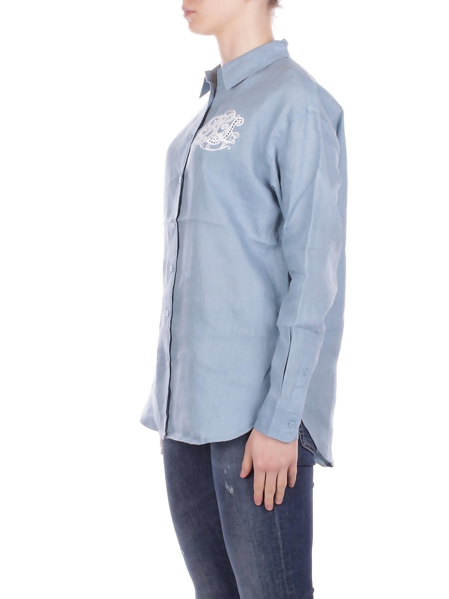 RALPH LAUREN Donna Camicia 200P08913 001 Woven sport shirt Blue