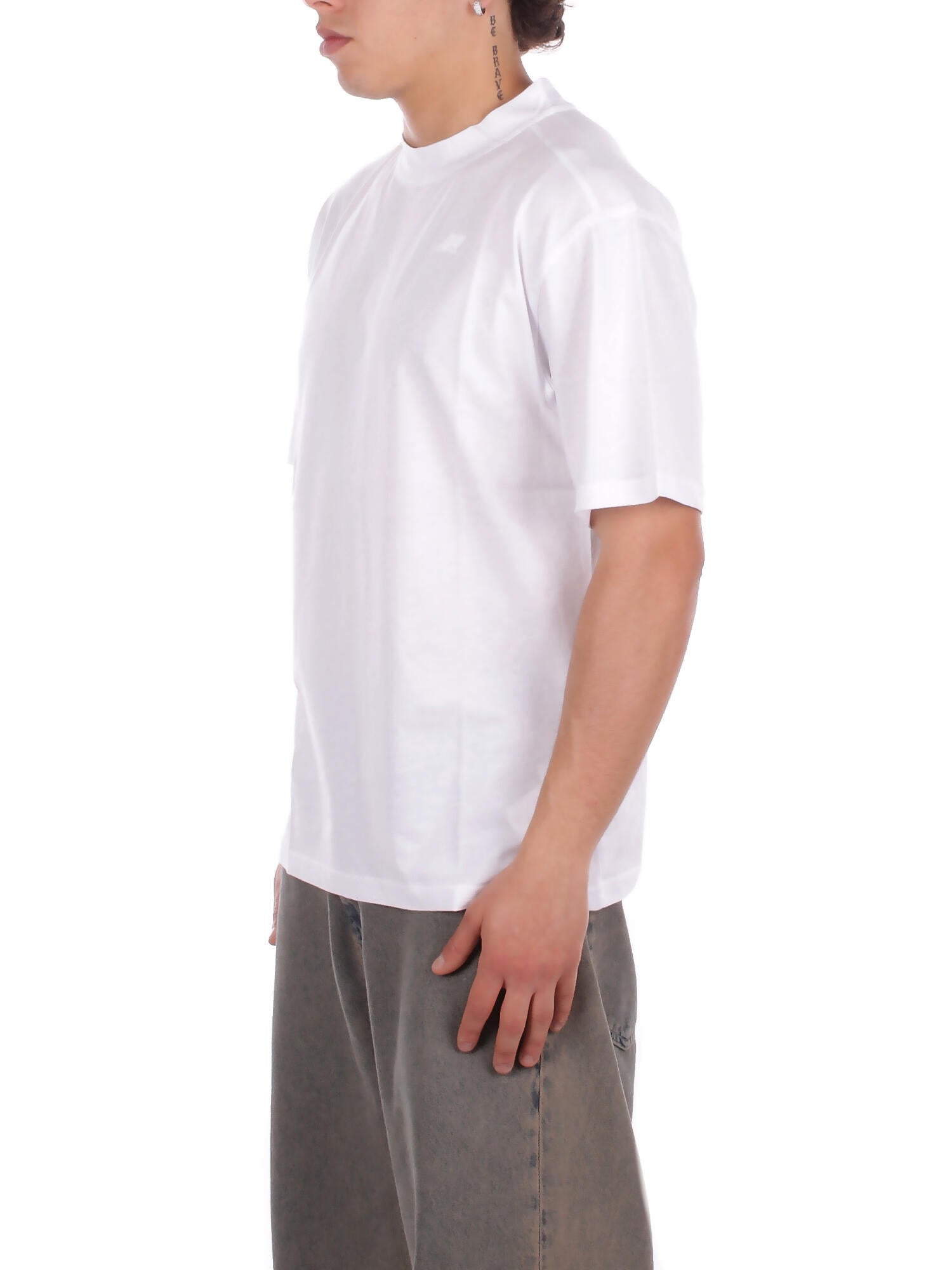 KWAY Uomo T-shirt K3136CW 001 Solo jersey White