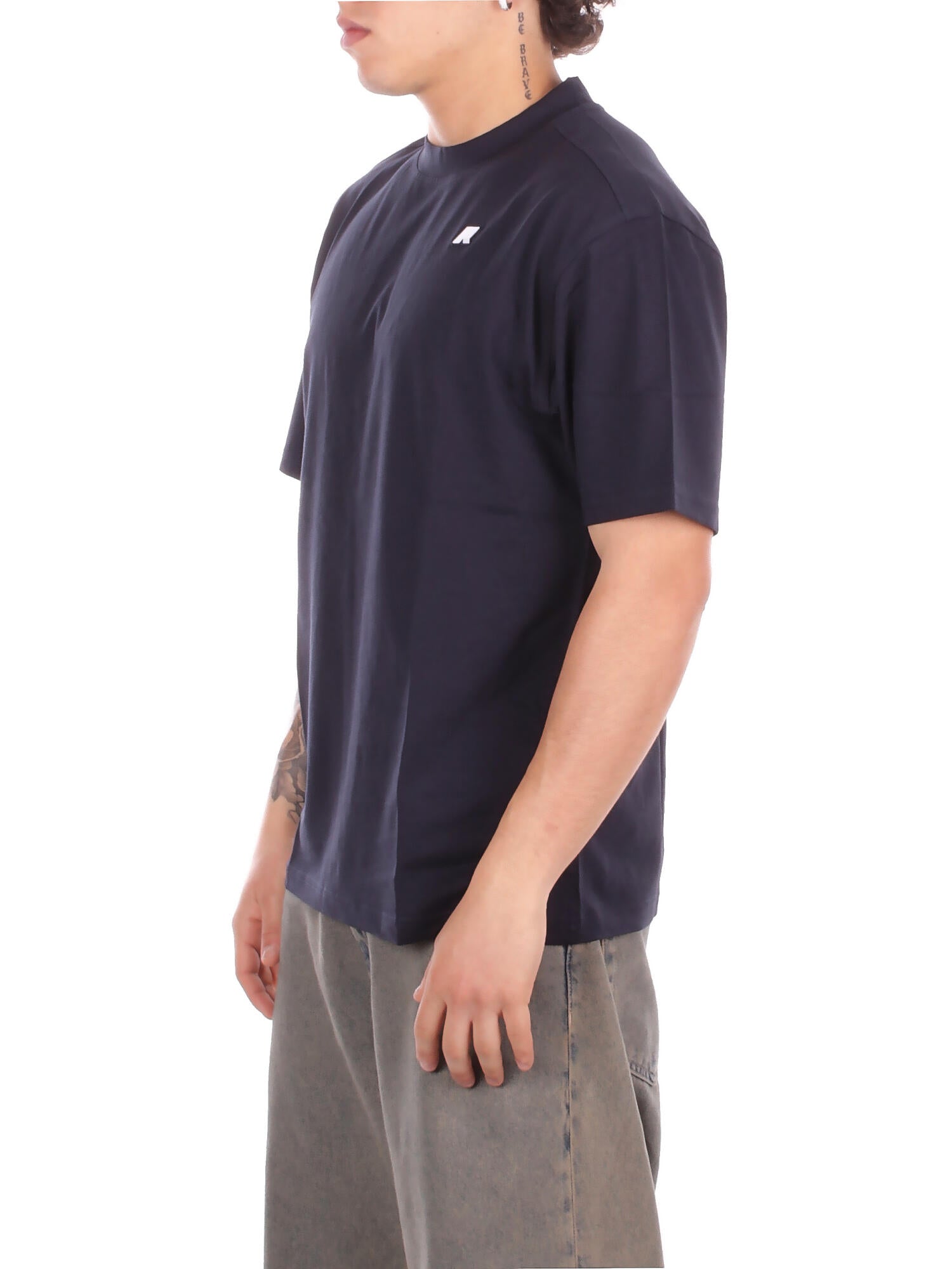 KWAY Uomo T-shirt K3136CW K89 Solo jersey Blue depth