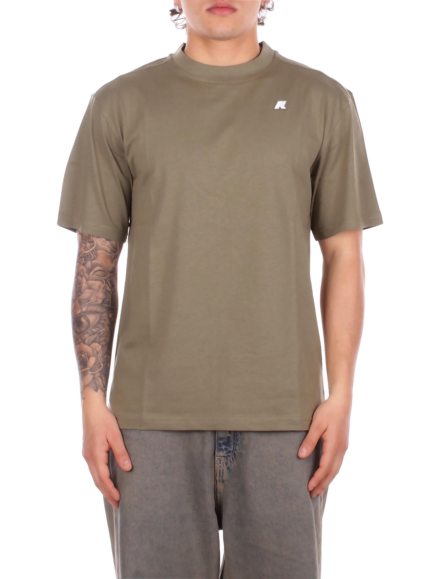 KWAY Uomo T-shirt K3136CW V15 Solo jersey Green