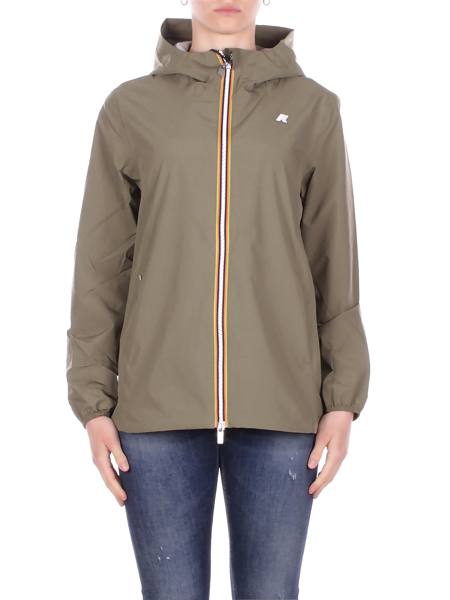 KWAY Donna Giubbotto K8138PW V15 Marguerite stretch poly Green