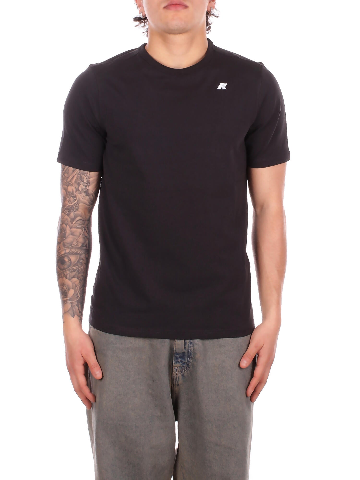 KWAY Uomo T-shirt K71349W USY Adame light stretch jersey Black pure