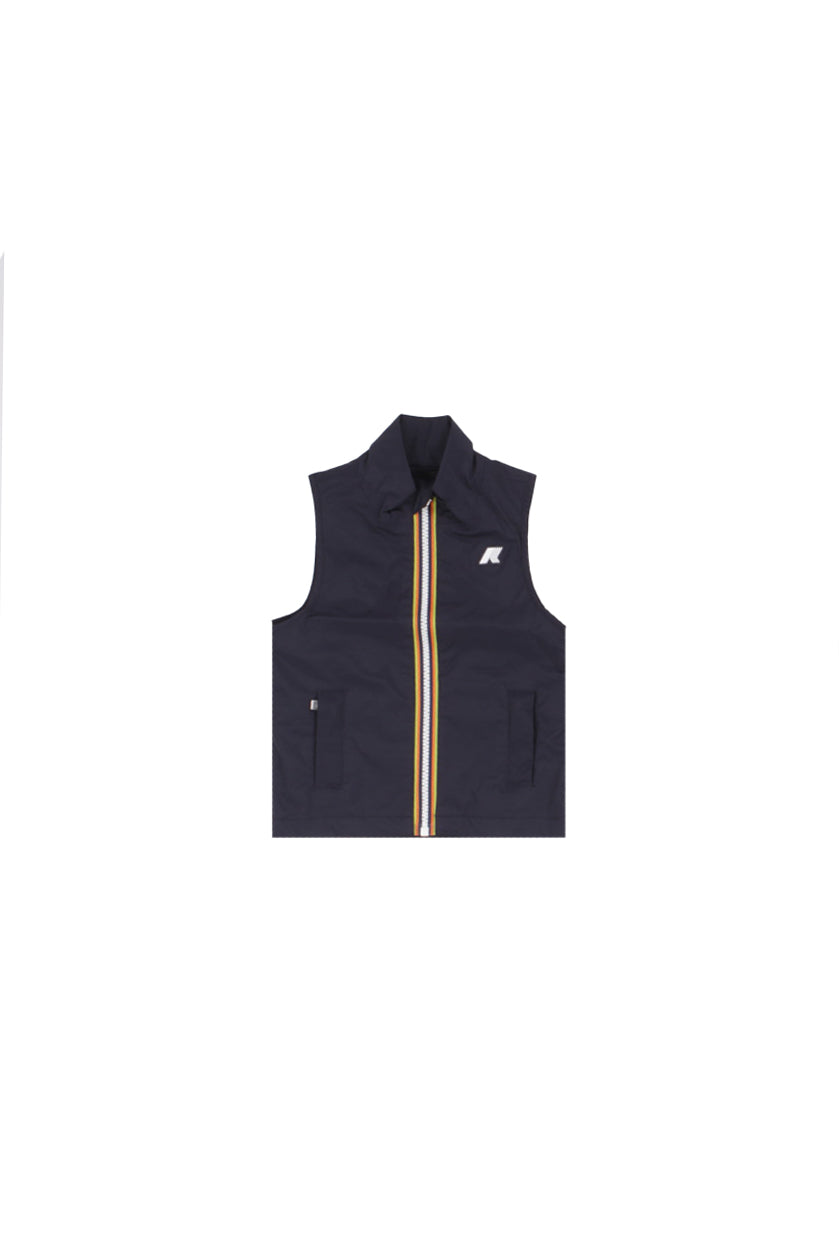 KWAY Unisex Junior Gilet K41336W K89## P. valen stretch nylon Blue depth