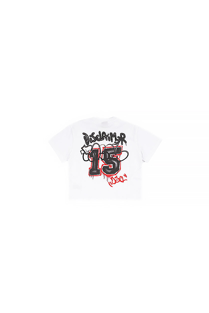 DISCLAIMER Bambino T-shirt 26EDK58831 BIANCO Maglia in jersey over Bianco