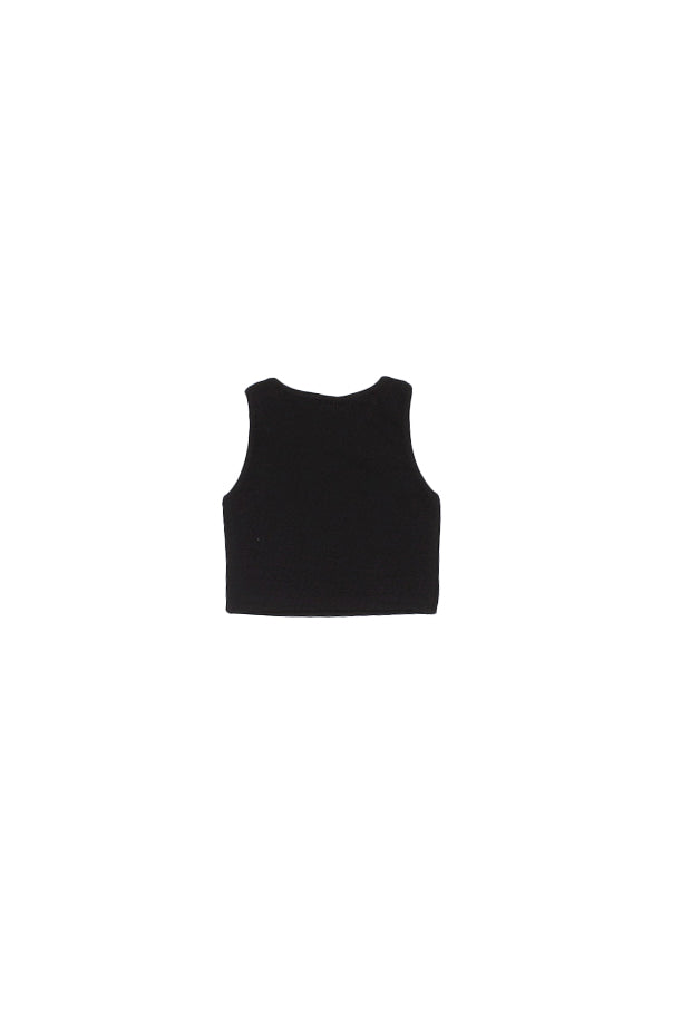 DISCLAIMER Bambina Canotta 26EDK58907 NERO Top in costina Nero