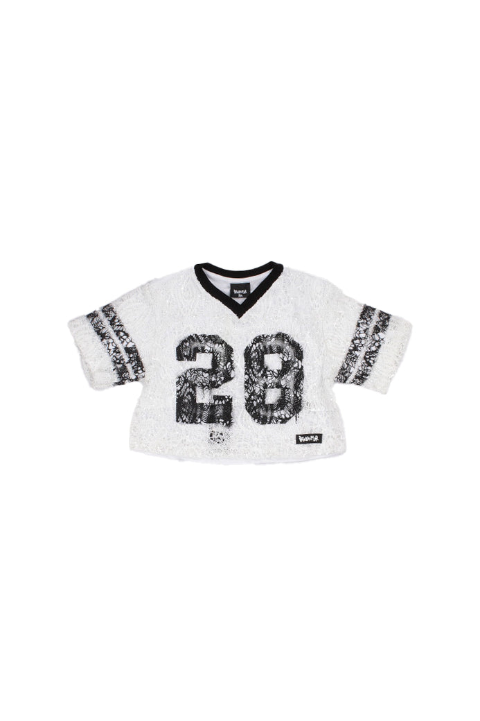 DISCLAIMER Bambina Maglia 26EDK58942 BIANCO Maglia in pizzo Bianco