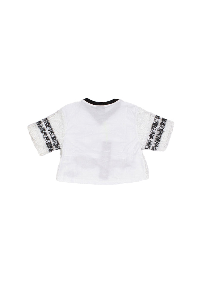 DISCLAIMER Bambina Maglia 26EDK58942 BIANCO Maglia in pizzo Bianco