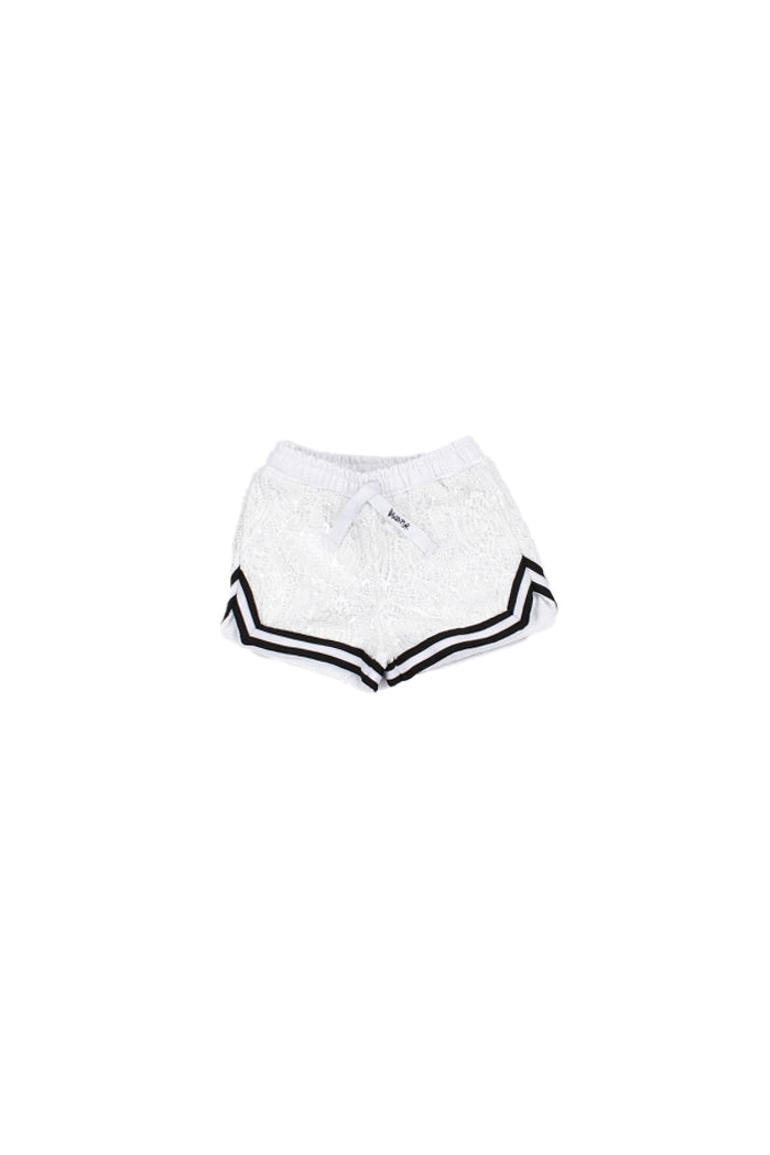 DISCLAIMER Bambina Shorts 26EDK58943 BIANCO Shorts in pizzo Bianco