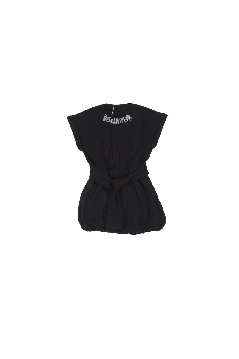 DISCLAIMER Bambina Abito 26EDK58965 NERO Abito in jersone Nero