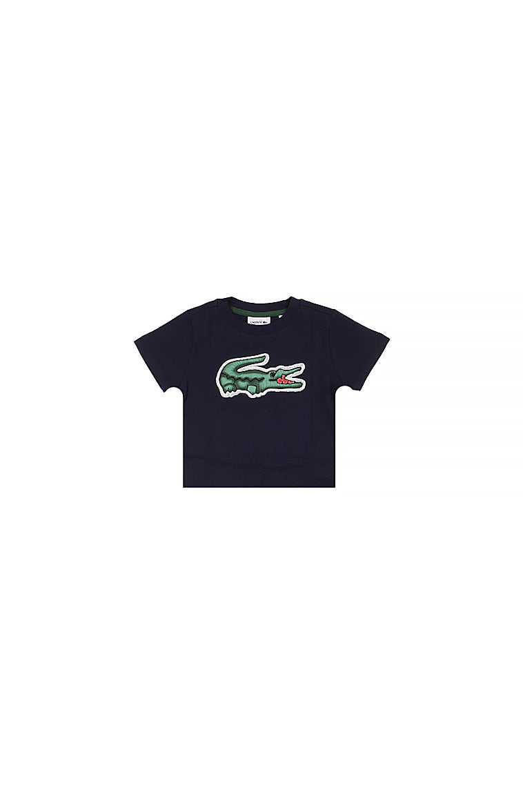 LACOSTE Bambino T-shirt 847072 UGW Lcb puff tee Blu