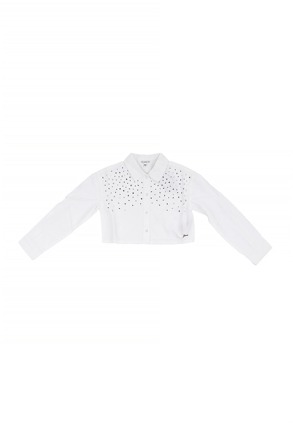 GUESS Bambina Camicia J6RH00WBHQ1 G011 Boxy poplin ls shirt Pure white