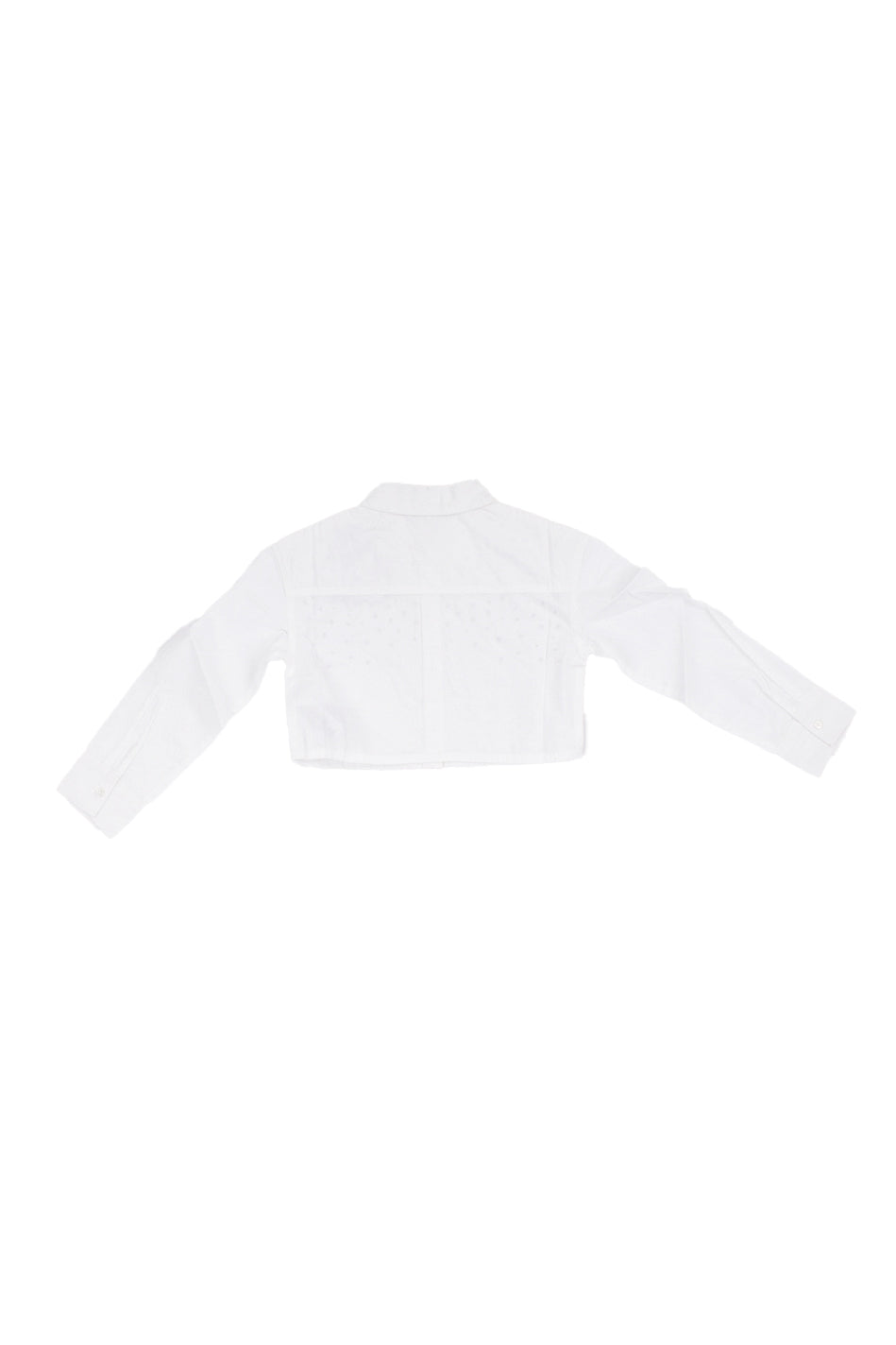 GUESS Bambina Camicia J6RH00WBHQ1 G011 Boxy poplin ls shirt Pure white