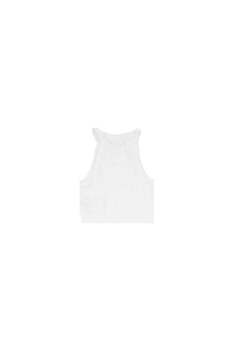 GUESS Bambina Canotta J6RI35KBPZ4 G011 Gmt dye rib crop sl top Pure white