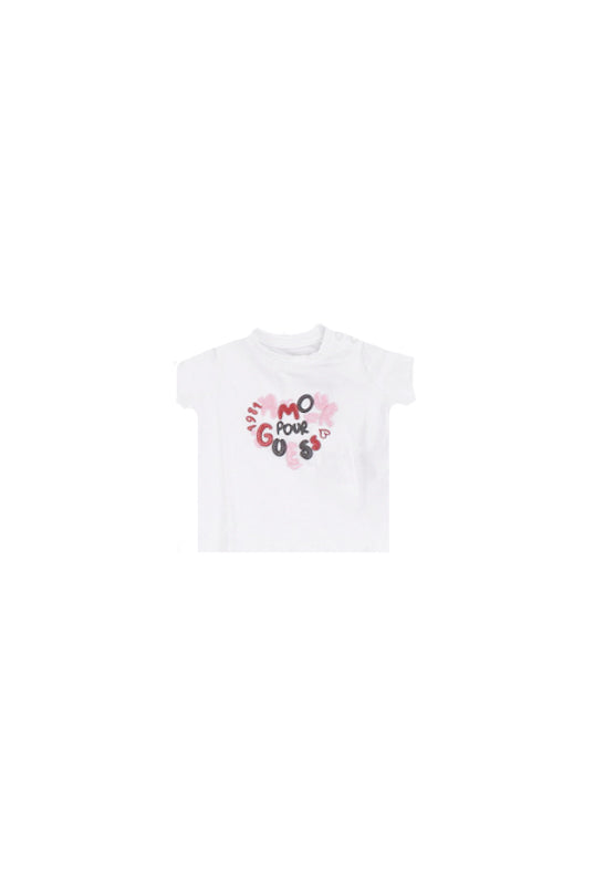 GUESS Bambina T-shirt K6RI02K6YW4 G011 High low ss t-shirt Pure white