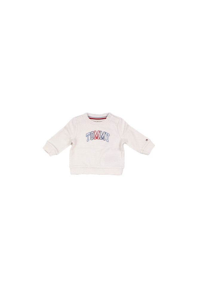 TOMMY HILFIGER Bambina Felpa KN0KN02394 YBH Tommy outline tee s/s White