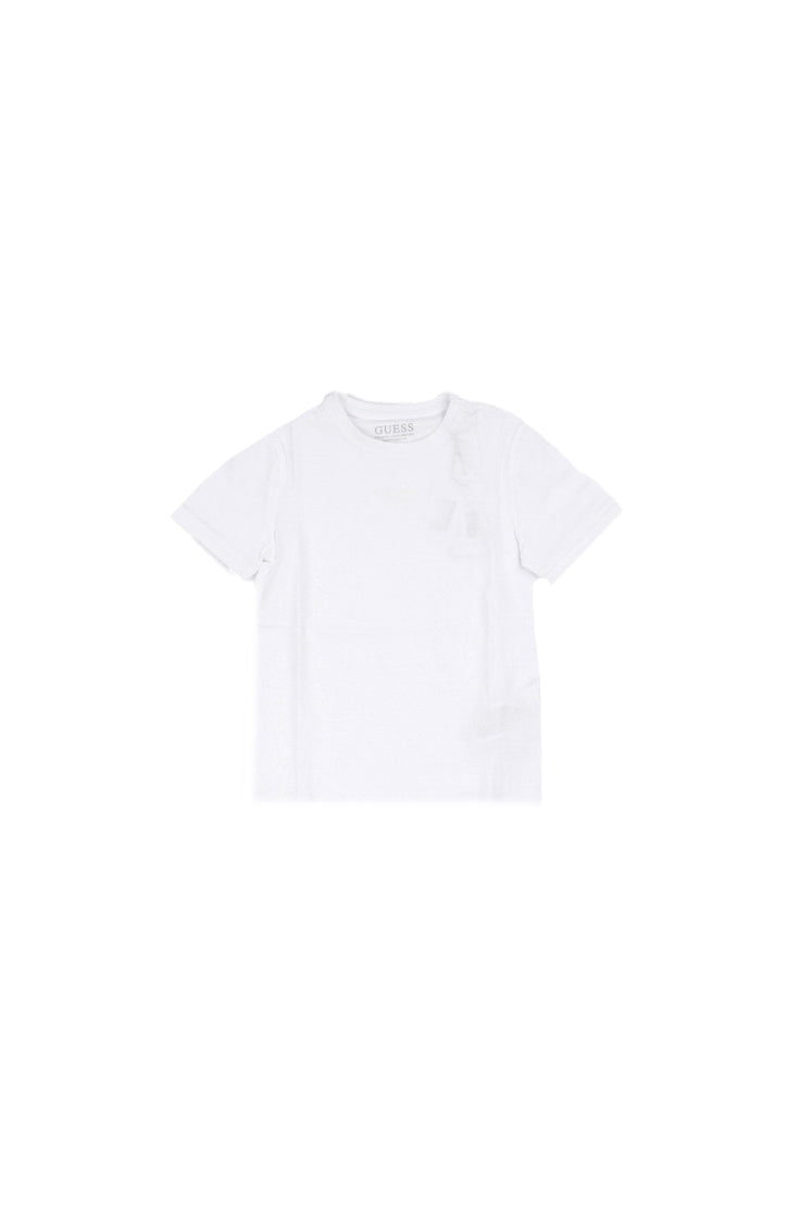 GUESS Bambino T-shirt L6RI29KCM20 G011 Gmt dye jacq jersey ss t-shirt Pure white