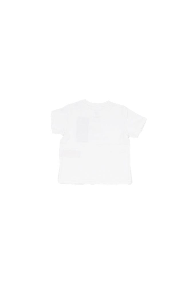 NEW BALANCE Unisex Junior T-shirt LAKB0297I BWE Nb stacked logo tee Bright white