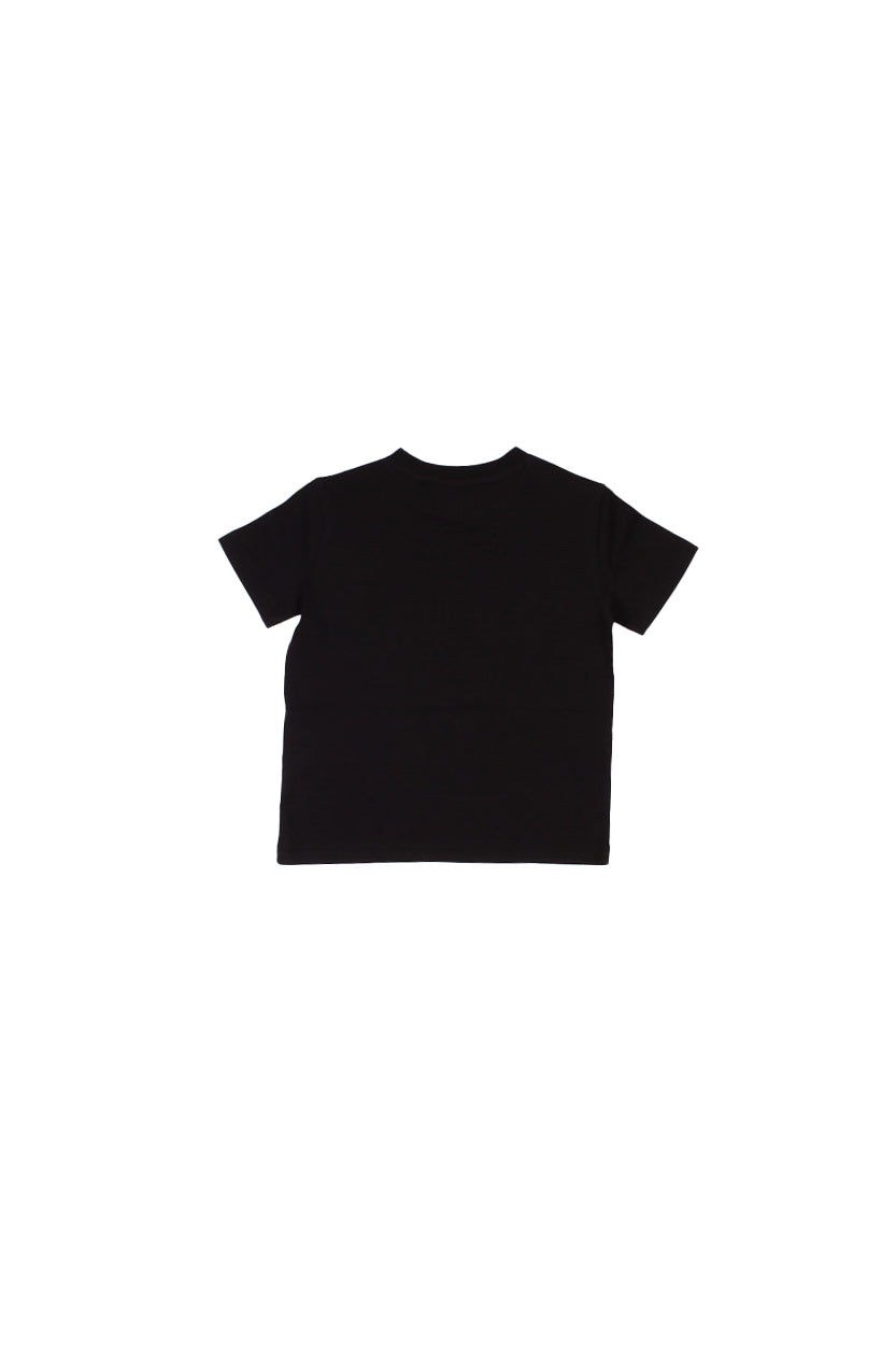 NEW BALANCE Bambina T-shirt LAKG0183 BK Stacked log o tee Caviar